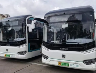 新能源車投入在加快，今天這條線路新上20輛電動車