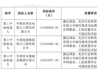 西藏開投阿里地區(qū)噶爾縣光伏+儲能項目EPC中標候選人公示